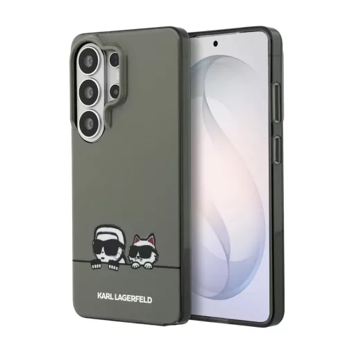 Karl Lagerfeld IML K&CH Peekaboo Logo Magnetic tok iPhone és Samsung Galaxy S26 Ultra készülékhez, fekete