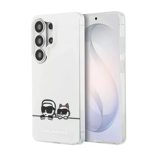 Karl Lagerfeld IML K&CH Peekaboo Logo mágneses tok Samsung Galaxy S26 Ultra készülékhez fehér