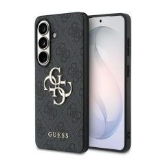   Guess PU 4G Metal Logo tok Samsung Galaxy S25+ készülékhez szürke
