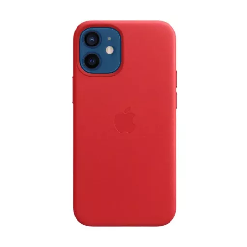 MHK73ZM/A Apple Leather MagSafe tok iPhone 12 Mini készülékhez, piros