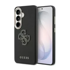   Guess PU 4G Resin Metal Logo tok Samsung Galaxy S26 készülékhez fekete