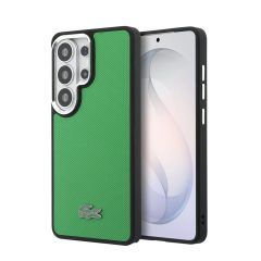   Lacoste Petit Pique fém logós mágneses tok Samsung Galaxy S26 Ultra készülékhez, tárkonyzöld