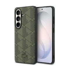   Lacoste PVC Blend Monogram mágneses tok Samsung Galaxy S26 készülékhez khaki