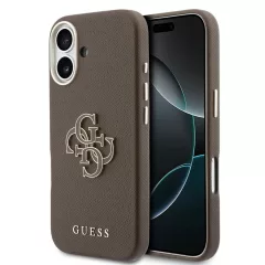 Guess PU Resin Logo tok iPhone 17 készülékhez barna