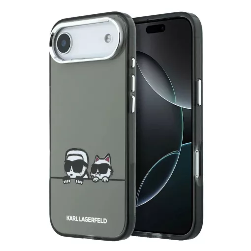 Karl Lagerfeld IML K&CH Heads Logo MagSafe tok iPhone Air készülékhez fekete