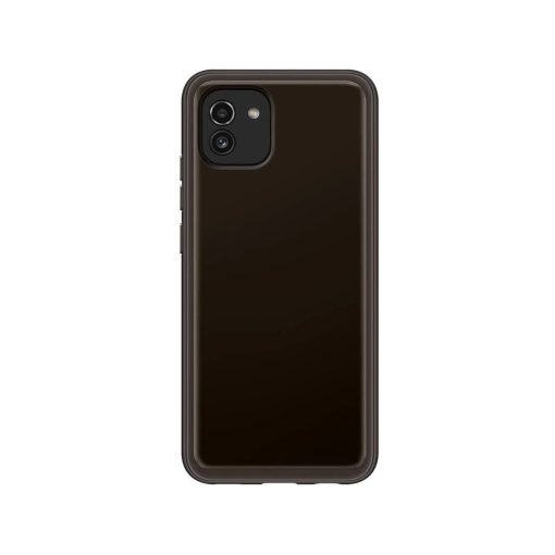 Samsung Soft Clear tok Galaxy A03 készülékhez fekete (sérült csomagolású)