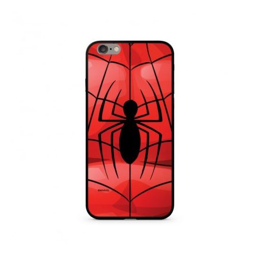 Marvel prémium szilikon tok edzett üveg hátlappal - Pókember 017 Apple iPhone 7 Plus / 8 Plus (5