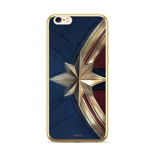 Marvel szilikon tok - Marvel Kapitány 001 Apple iPhone 7 Plus / 8 Plus (5.5) arany Luxury Chrome (M