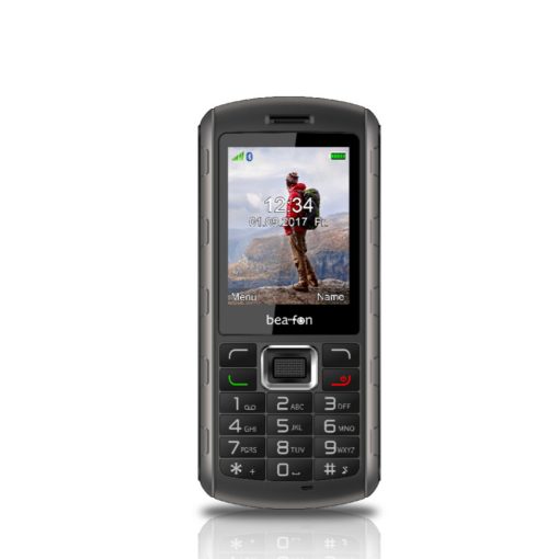 Beafon AL560 kártyafüggetlen IP68 por és vízálló mobiltelefon fekete - ezüst