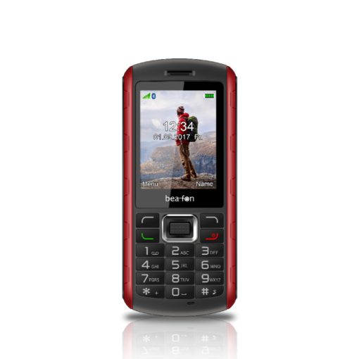 Beafon AL560 kártyafüggetlen IP68 por és vízálló mobiltelefon piros
