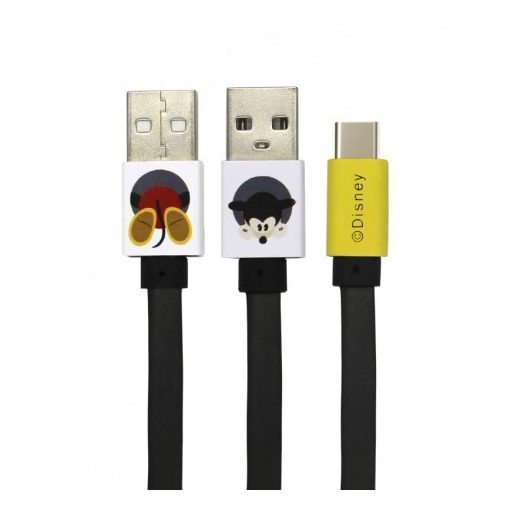 USB kábel Disney - Mickey USB - MicroUSB adatkábel 1m szürke