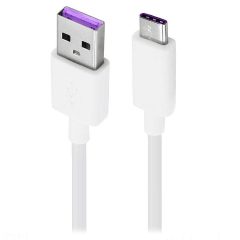   Huawei AP71 fehér gyári USB 3.1 USB - Type-C szupergyors töltő adatkábel HL1289 1m