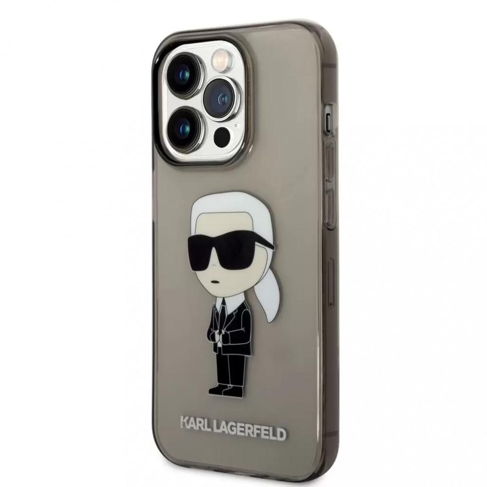 Karl Lagerfeld tok fekete KLHCP14XHNIKTCK Iphone 14 Pro Max készülékhez