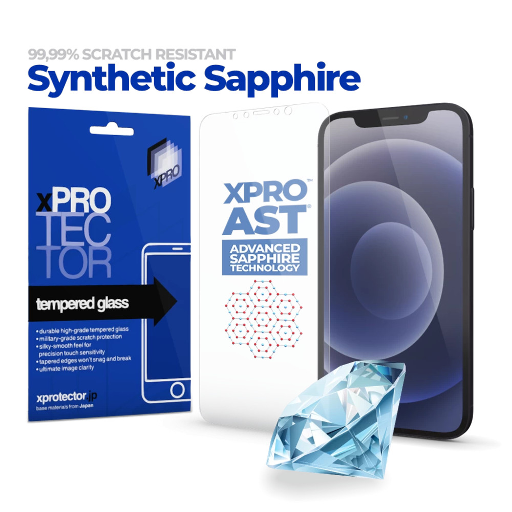 XPRO™ AST® Zafír kijelzővédő Apple iPhone 15 Pro készülékhez