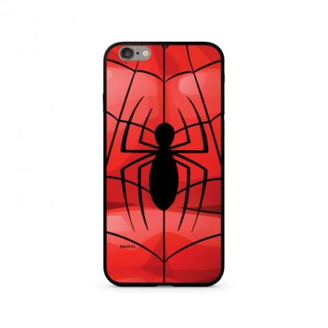 Marvel prémium szilikon tok edzett üveg hátlappal - Pókember 017 Apple iPhone 7 Plus / 8 Plus (5